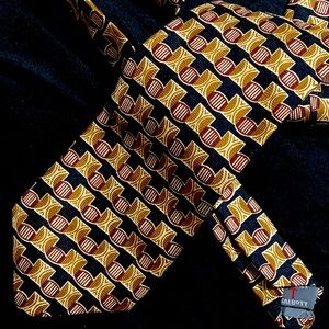 Robert Talbott Neck Tie Mark Bergman & Son Vintage Geometric 57” Vintage Silk